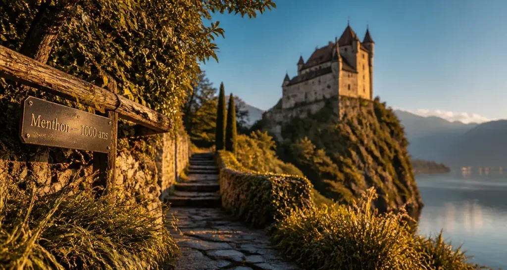 Chateau haute savoie : Menthon-Saint-Bernard au-dessus du lac d’Annecy