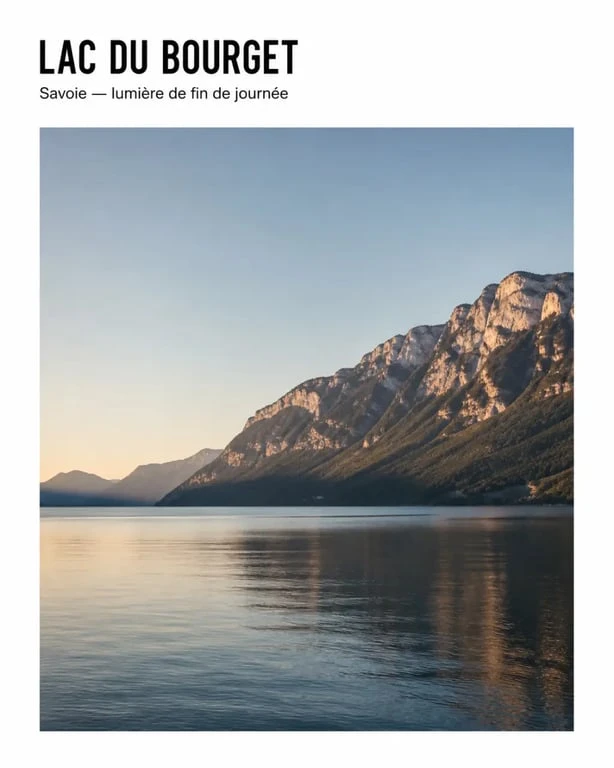 Que faire en Savoie : panorama du lac du Bourget avec montagnes alpines en arrière-plan