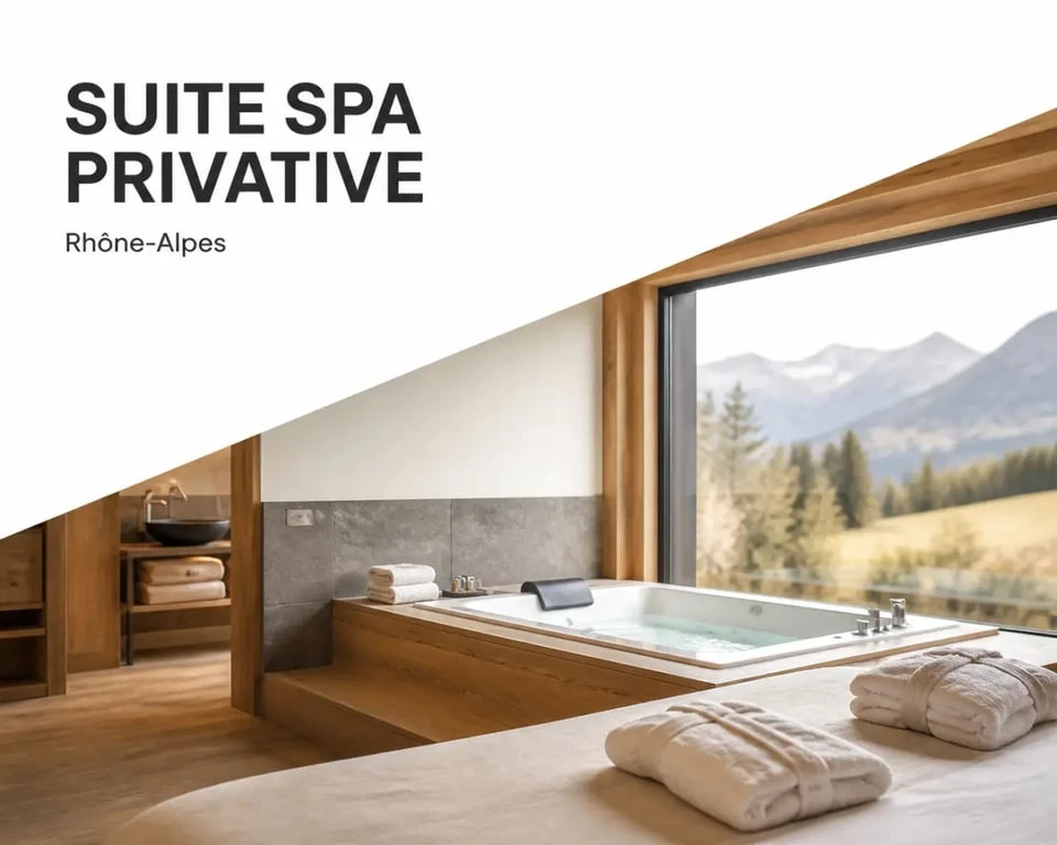 Week end rhone alpes amoureux dans une suite spa avec jacuzzi privatif