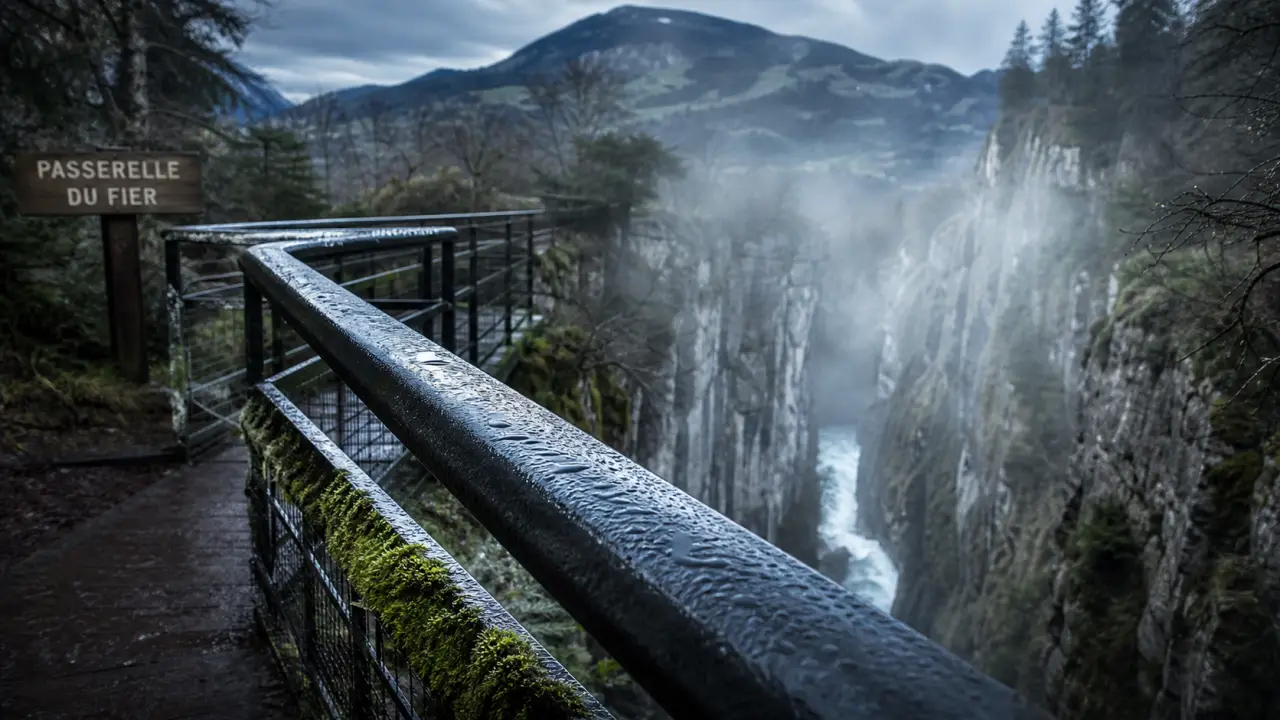 Passerelle du Fier, gorges du Fier, les 7 merveilles de haute-savoie