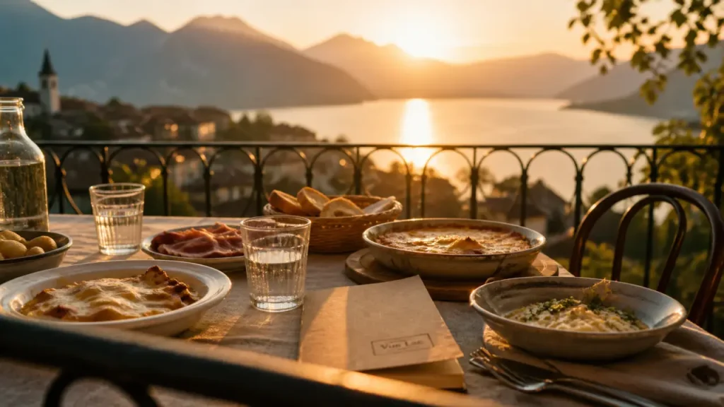 Restaurant annecy vue lac : terrasse panoramique au bord du lac à Annecy
