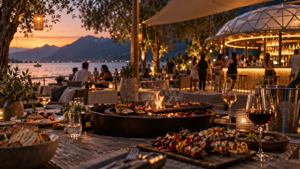 Ébo Annecy, le bar-restaurant au brasero près du lac