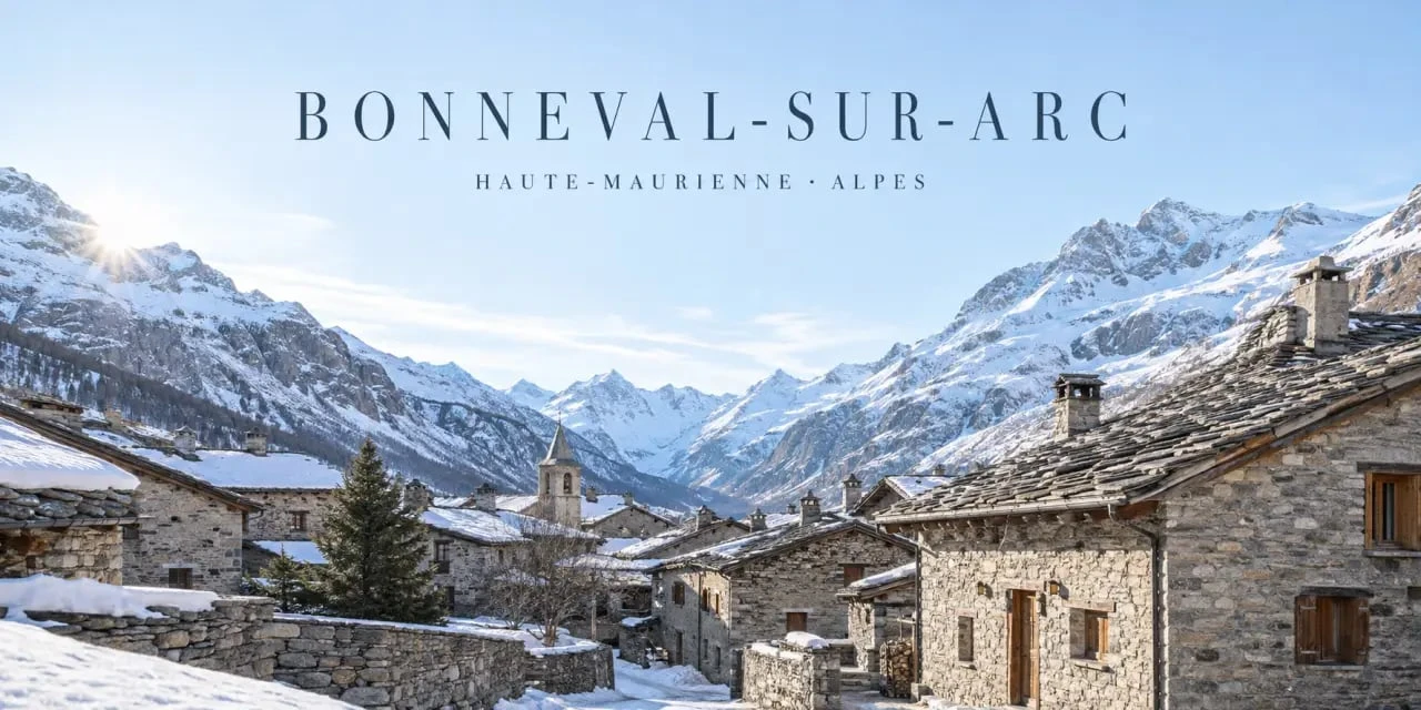 Bonneval-sur-Arc parmi les villages de Savoie, dans un décor de haute montagne