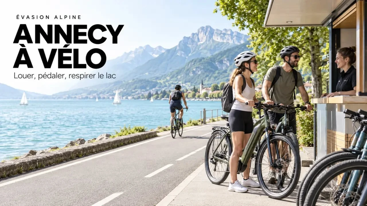 Louer un vélo à Annecy au bord du lac et de la voie verte