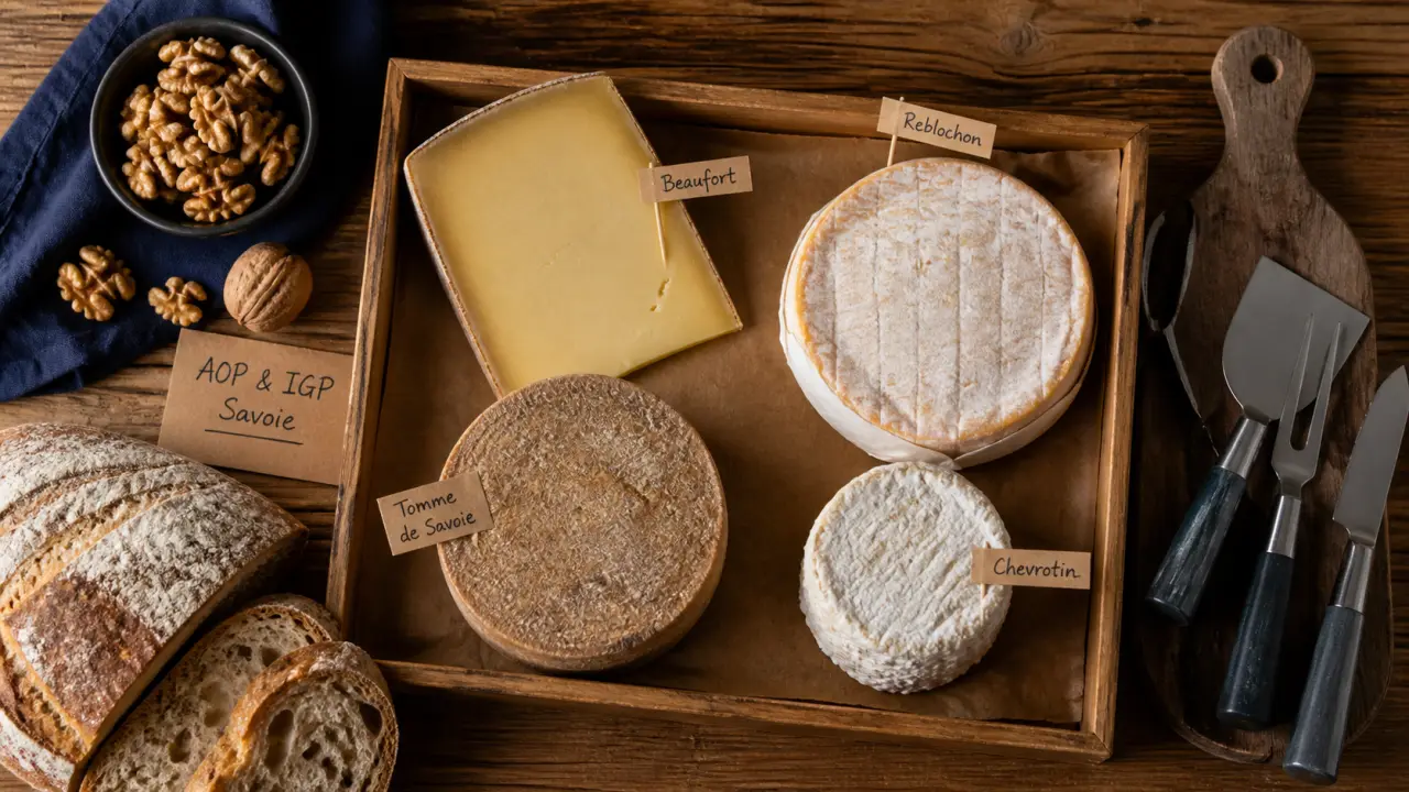 Fromages Savoie AOP et IGP : plateau de dégustation