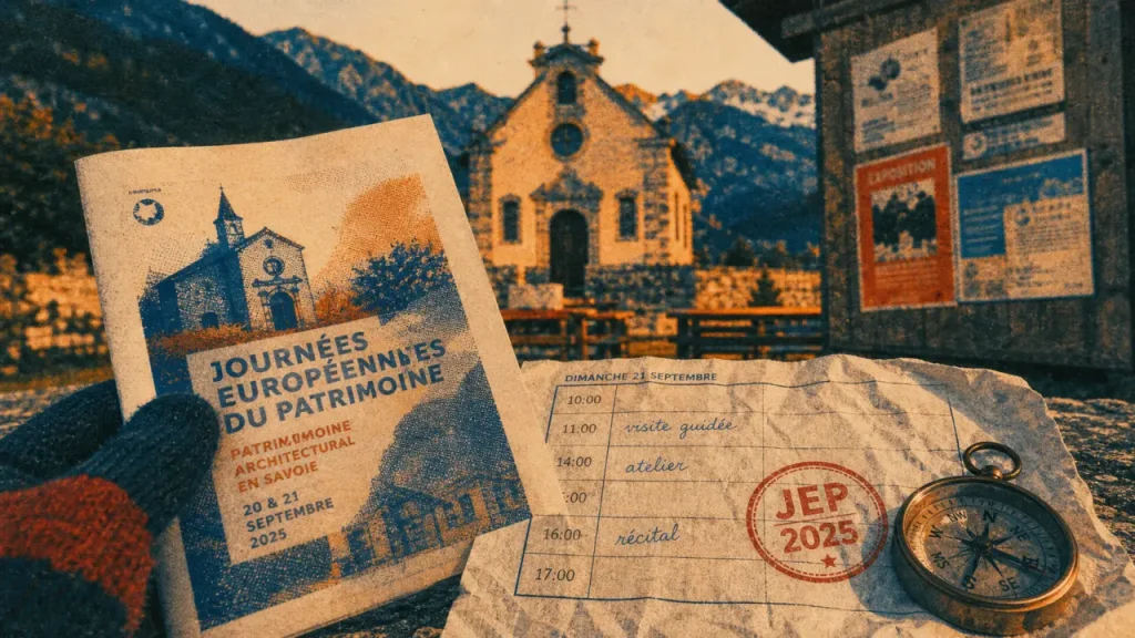 Journée du patrimoine 2025 Haute Savoie : brochure JEP 2025 et horaires