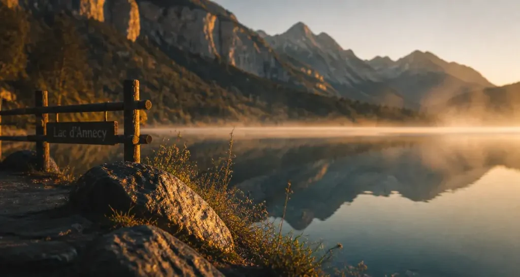 Les 7 merveilles de haute savoie : Lac d’Annecy au golden hour