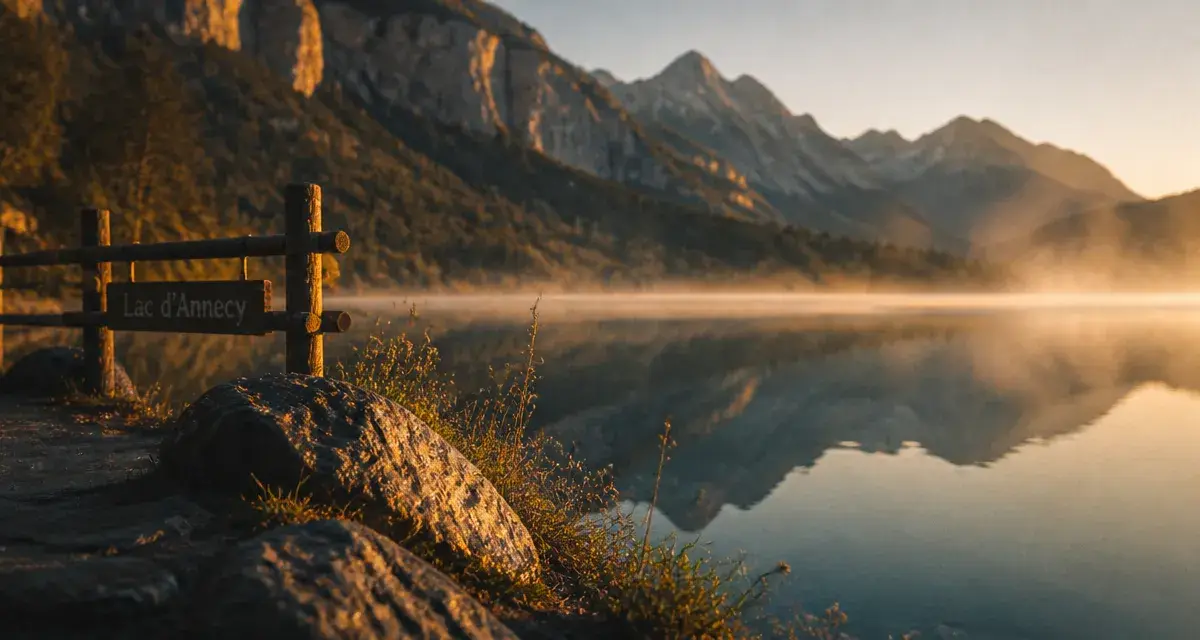 Les 7 merveilles de haute savoie : Lac d’Annecy au golden hour