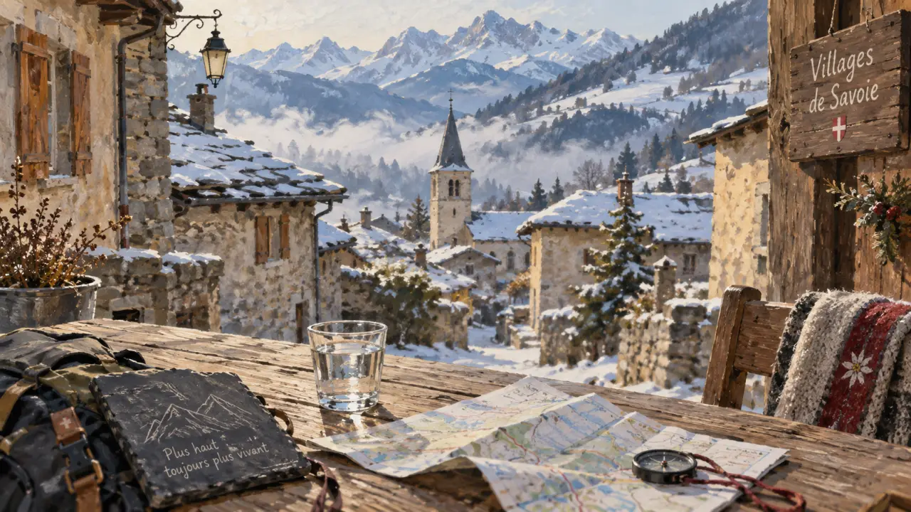 Villages de savoie : paysage alpin et ruelles savoyardes depuis le village